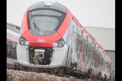 The first completed electric multiple-unit for the future Léman Express cross-border regional passenger service between Genève in Switzerland and destinations in France was unveiled at Alstom’s Reichshoffen factory.